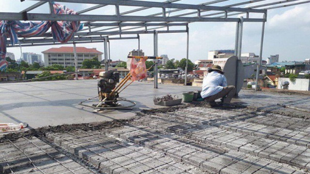 biện pháp đổ bê tông nền nhà xưởng