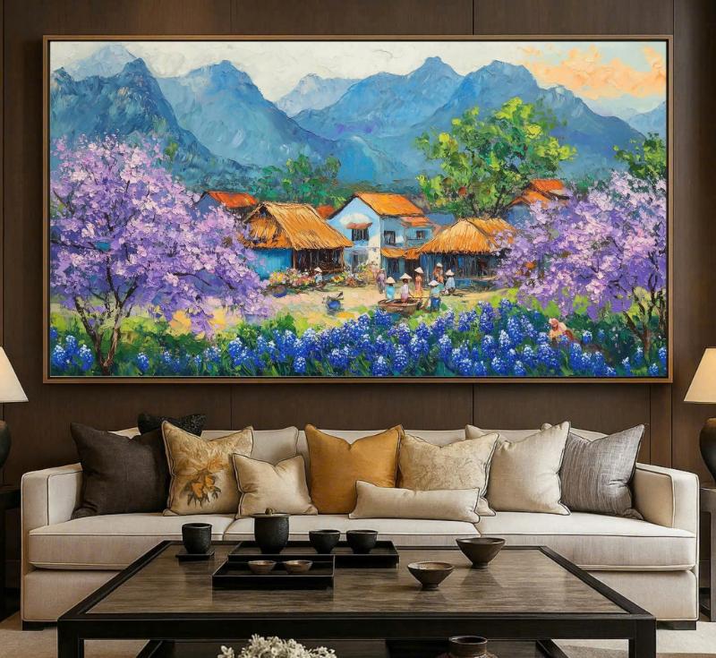 Vị trí treo tranh phòng khách