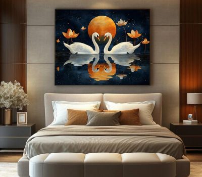 Tranh phòng ngủ thiết kế màu sắc nội thất