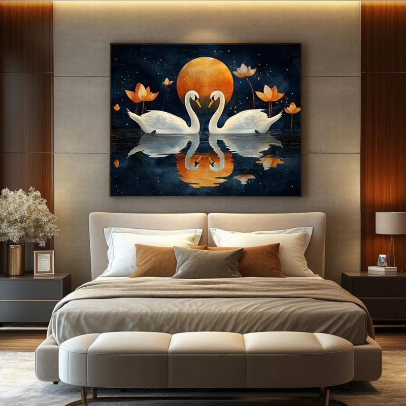 Tranh phòng ngủ thiết kế màu sắc nội thất